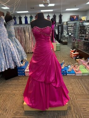 MAGGIE SOTTERO SZ-6 4514 PINK STRAPLESS PROM FORMAL PAGEANT